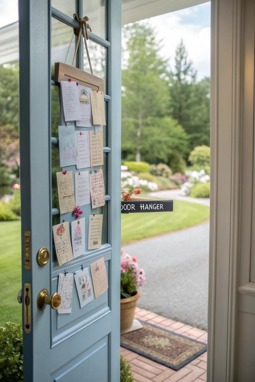 Communicate clearly with a handy message tablet door piece.