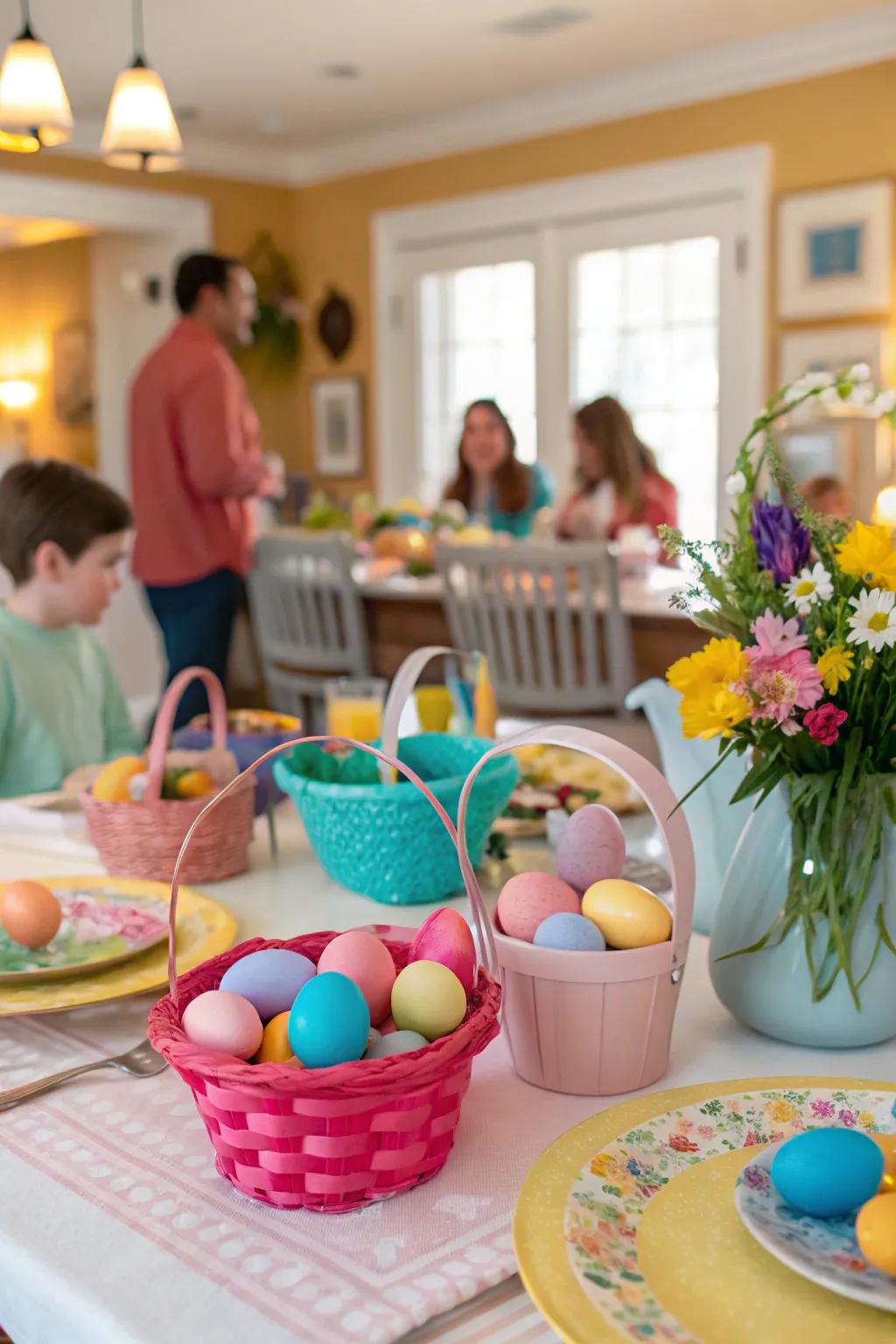 Joyful hues for a lively, cheerful atmosphere.