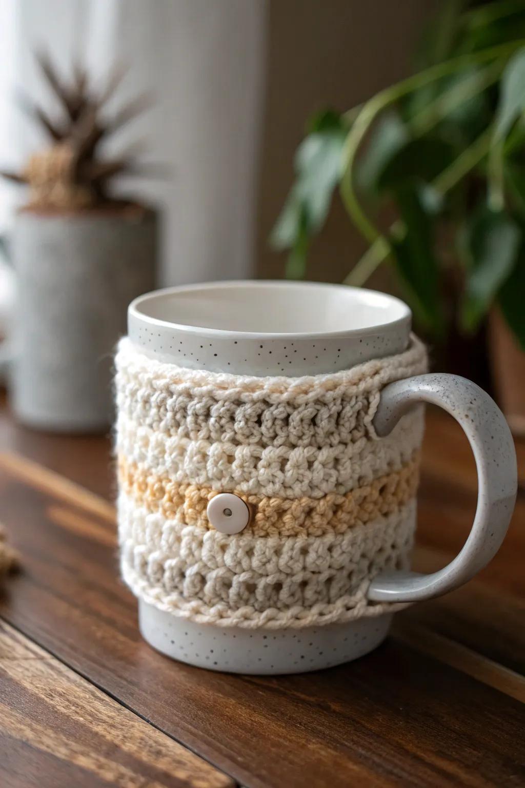 Warm your mug with a comforting element of handcrafted class.