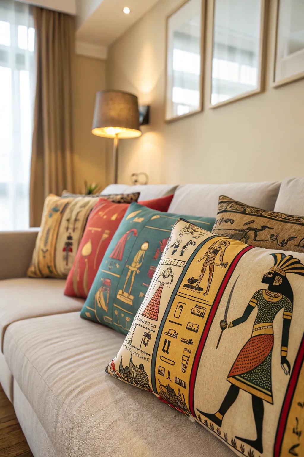 Pillows add personality and style to your interior.