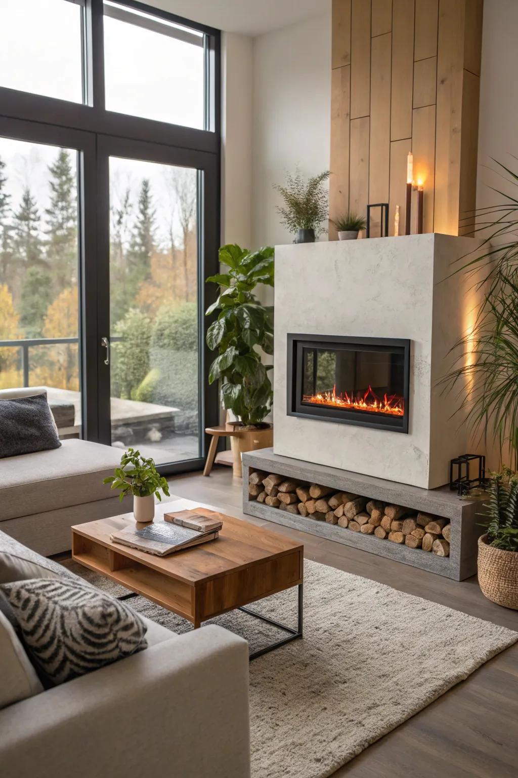 A fireplace choice that maintains both your abode and the planet warm.