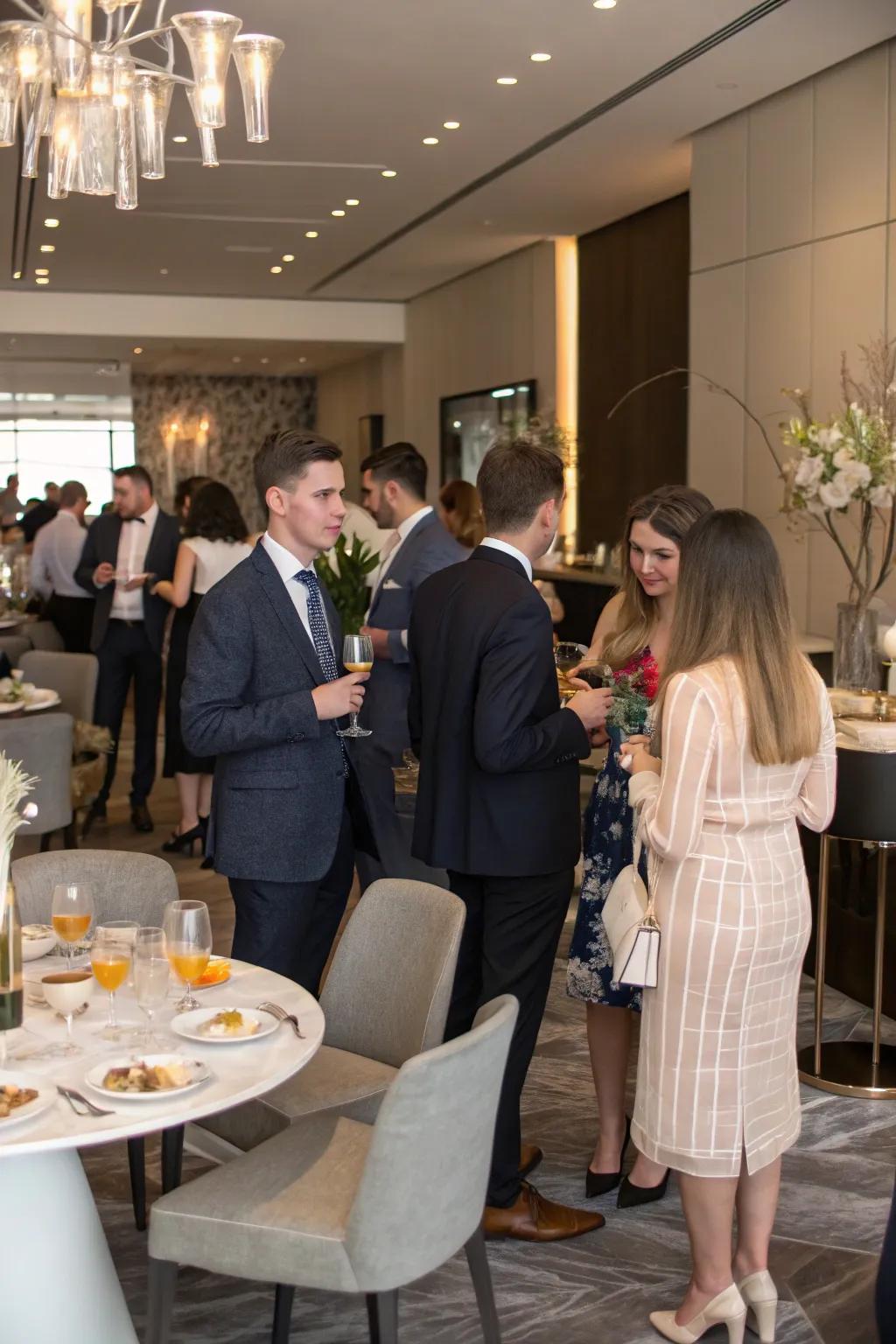 A theme-based attire that contributes a spirited and cohesive component to the brunch.