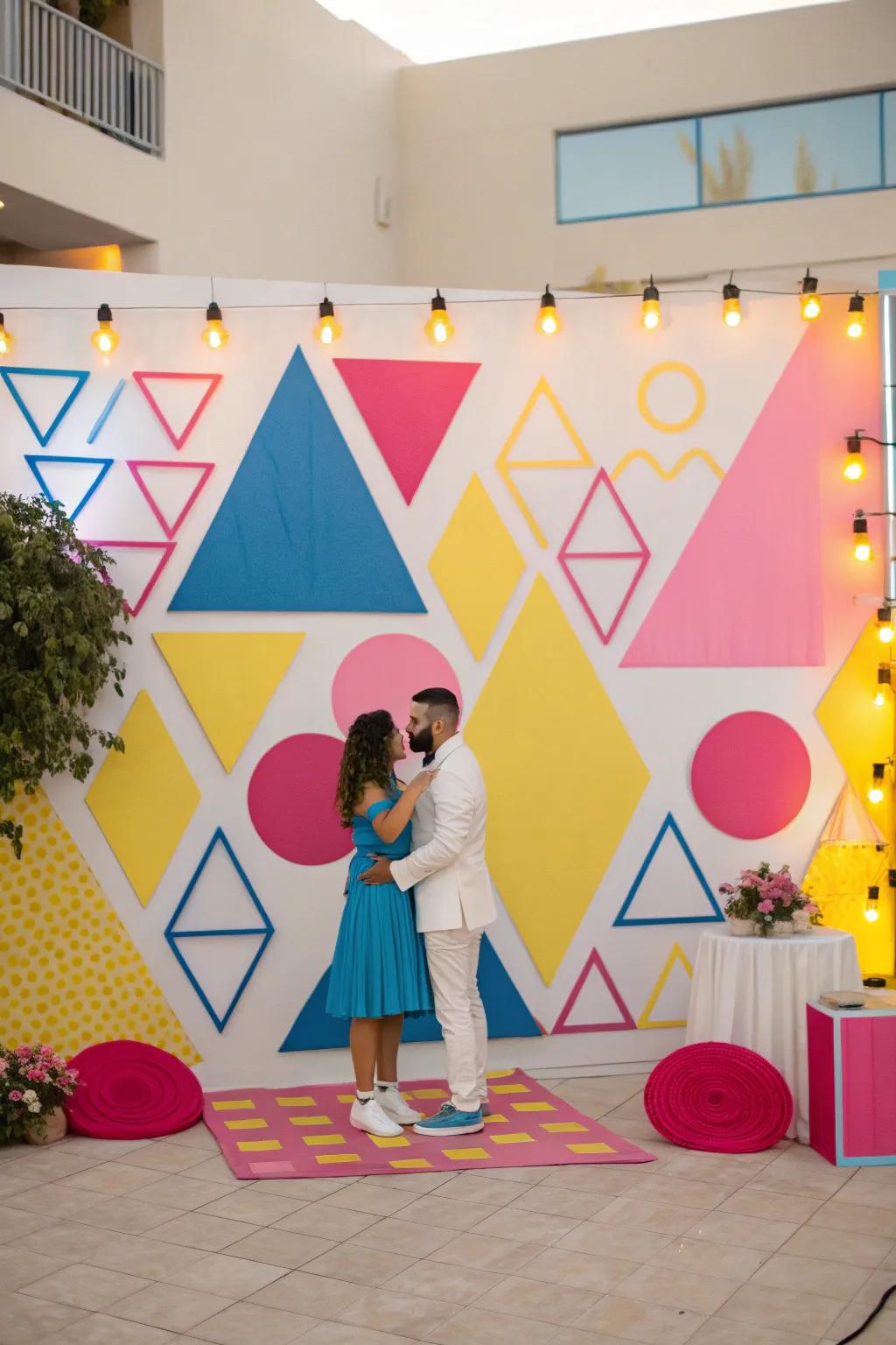 Geometric shapes include a modern edge to your décor.