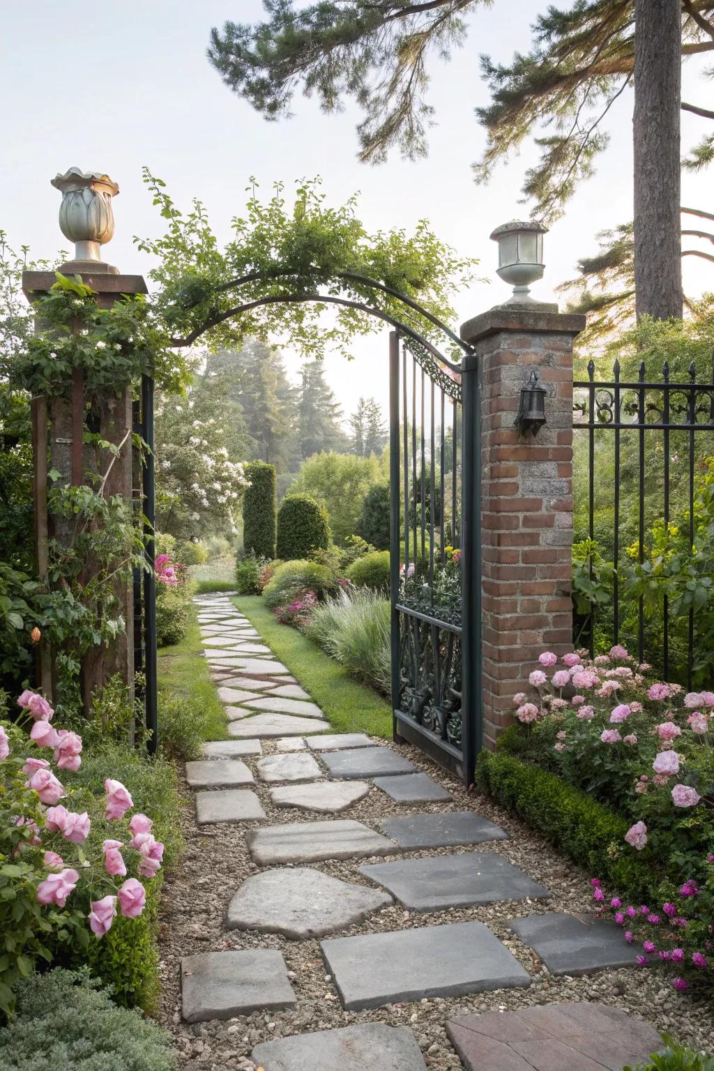 A welcoming path that directs you home.