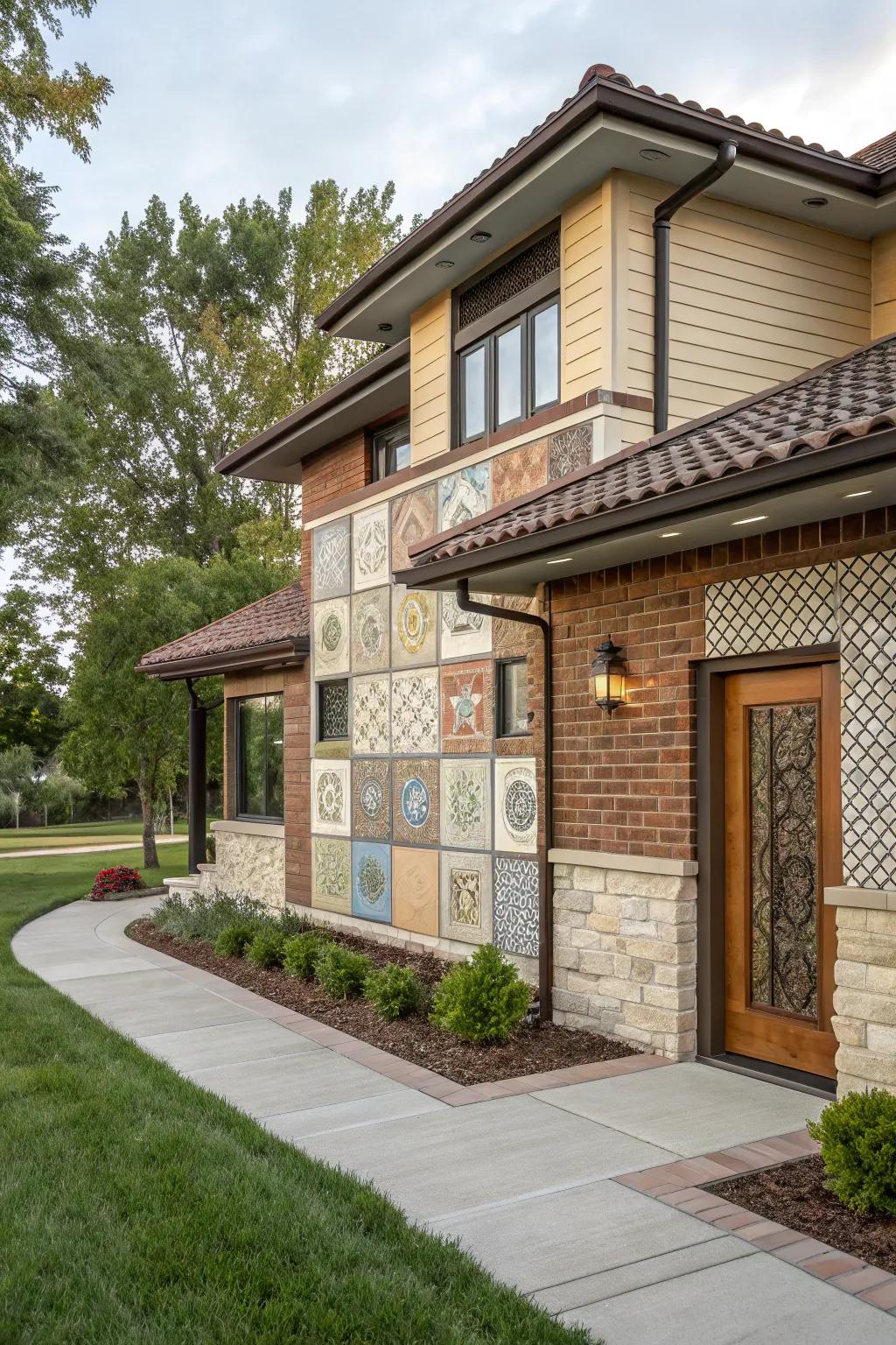 Mixing materials adds character and a unique touch.