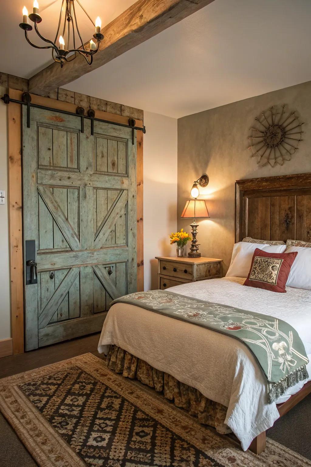 Repurposed past era finds adding unique character.