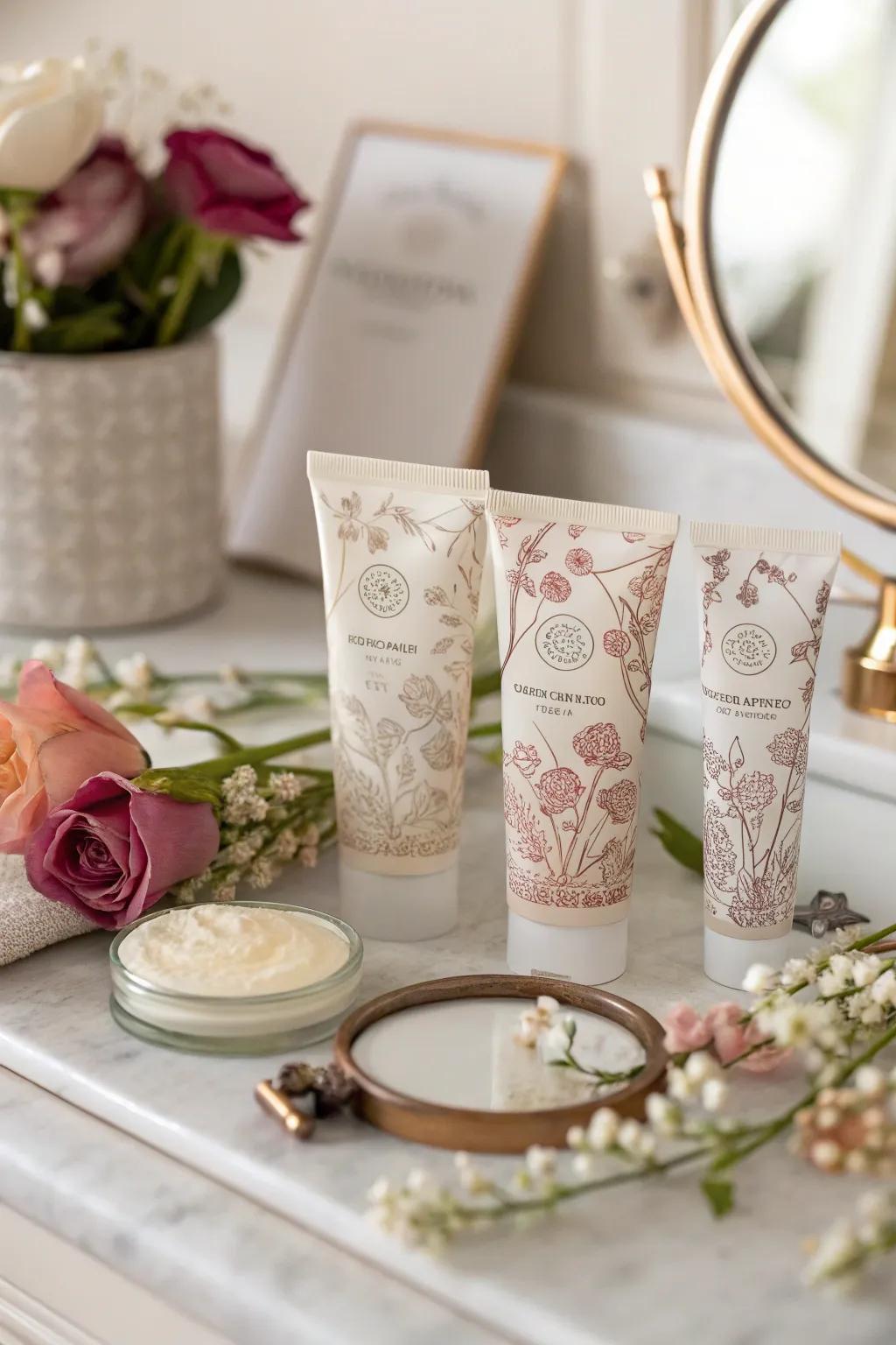 With this opulent cream set, nourish your hands.