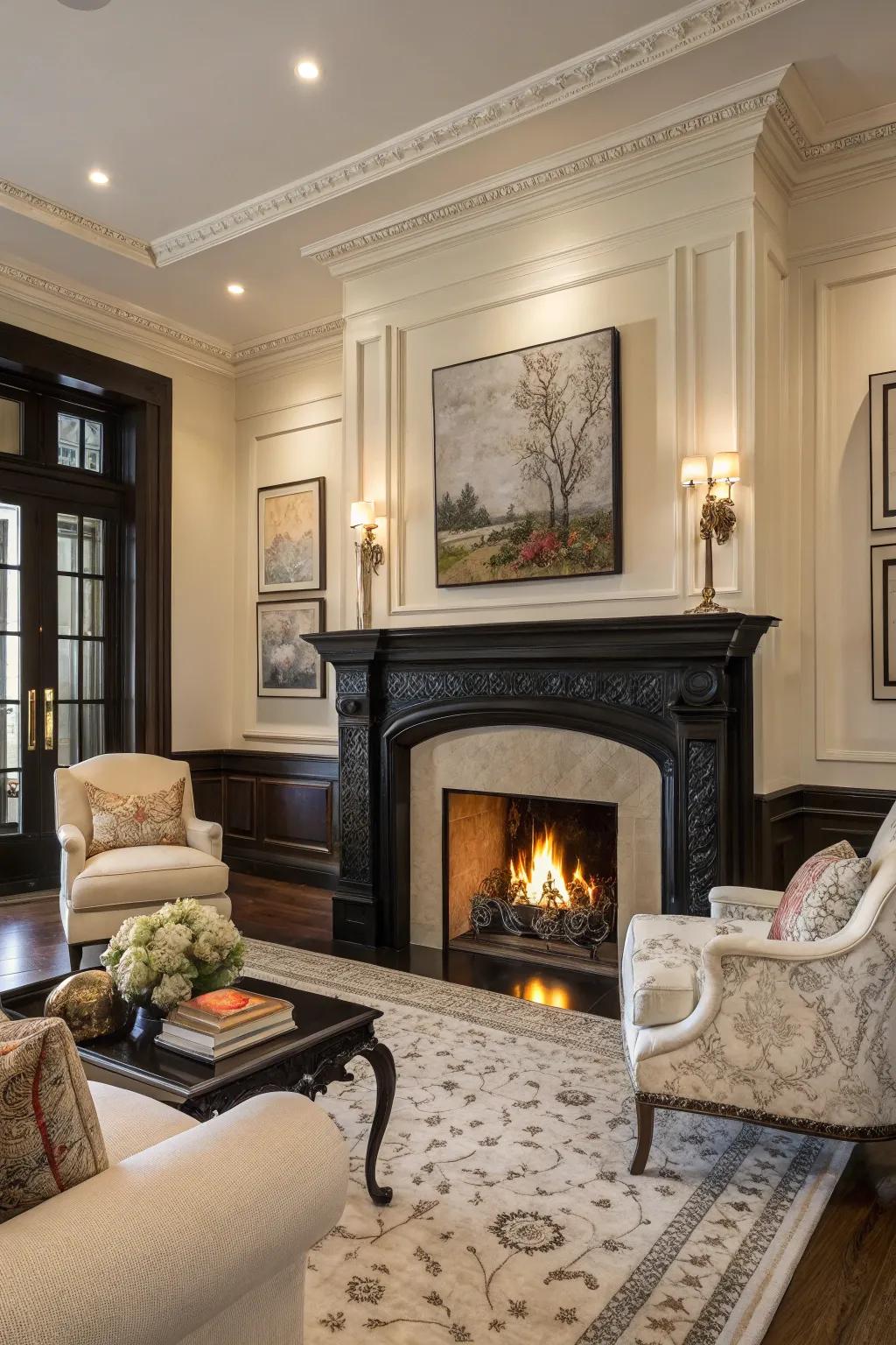 Deep shade trim creates a sensational, striking statement.