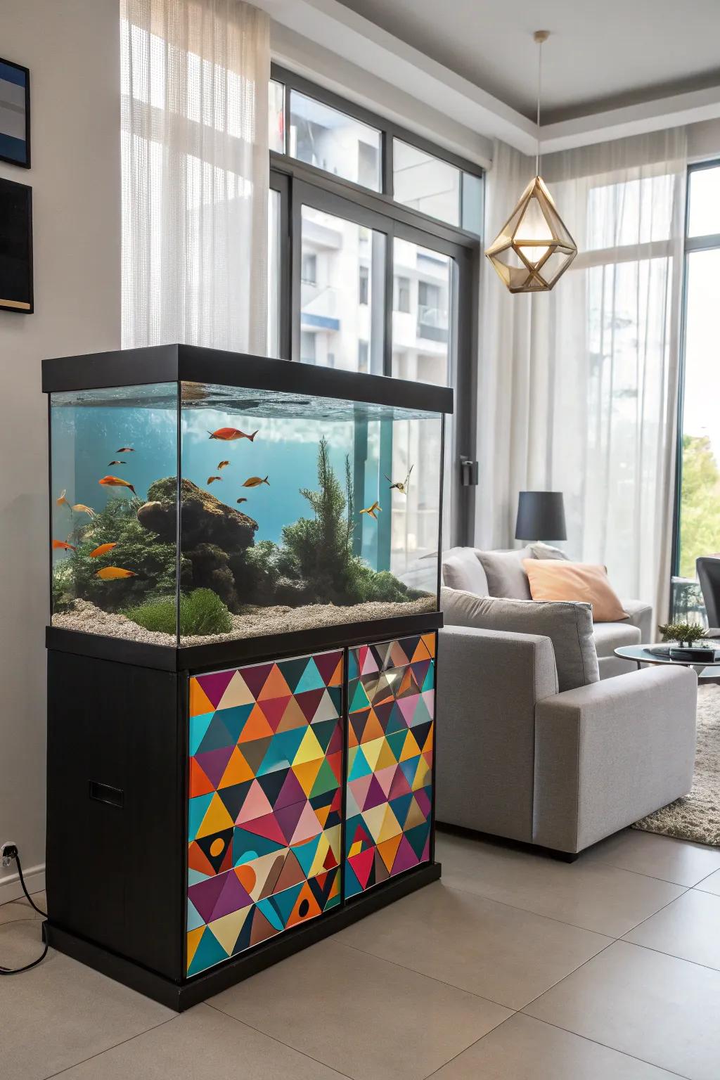 Incorporate a dash of modernity through geometric patterns.