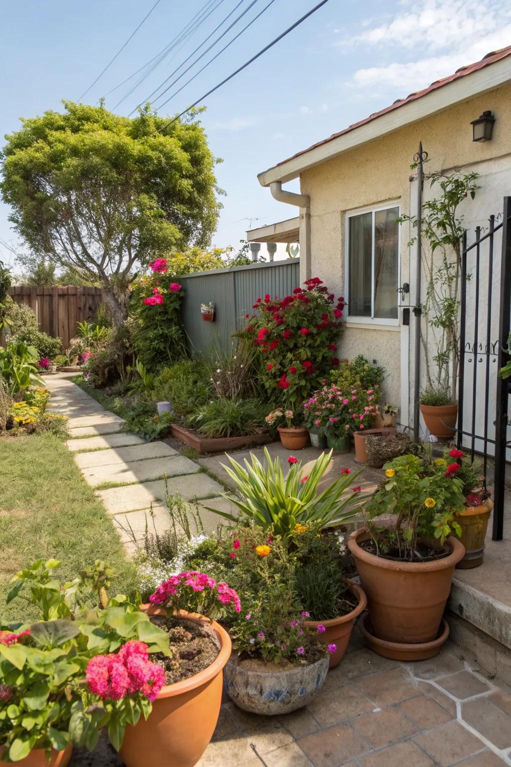 Containers provide a flexible way to add color and interest to your garden.