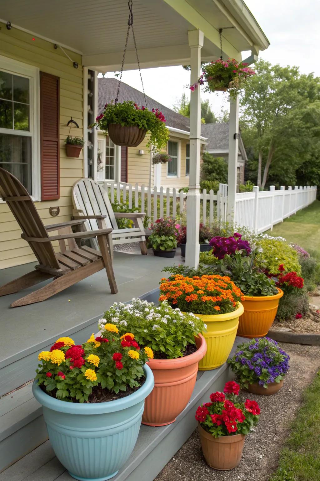 Vessel gardens offer versatility and hue.