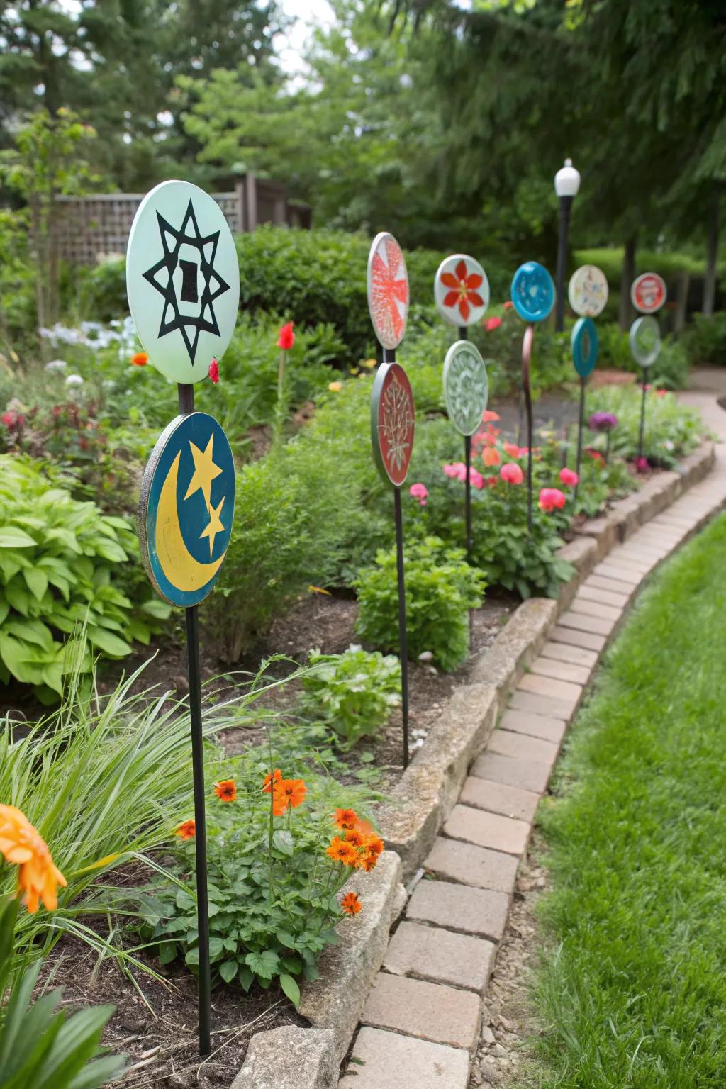 Cultural symbols in glass decorations reflecting personal stories.
