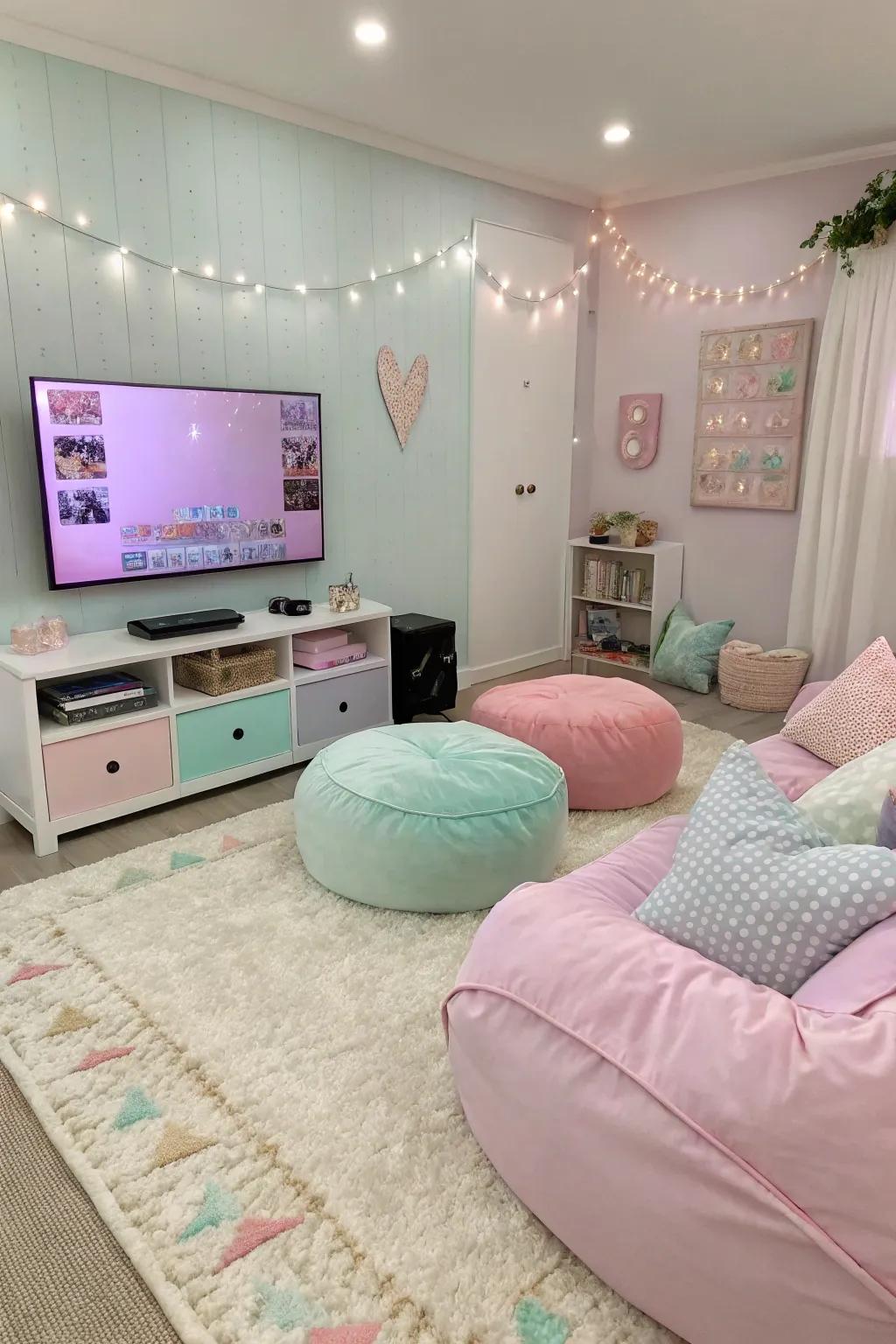A girl gamer aesthetic imparts softness and style to your gaming area.