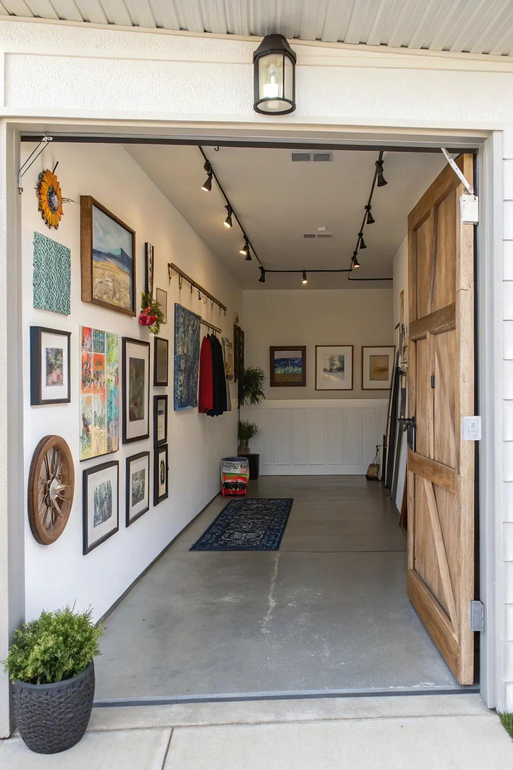 Art can elevate the aesthetic appeal of your entry area.