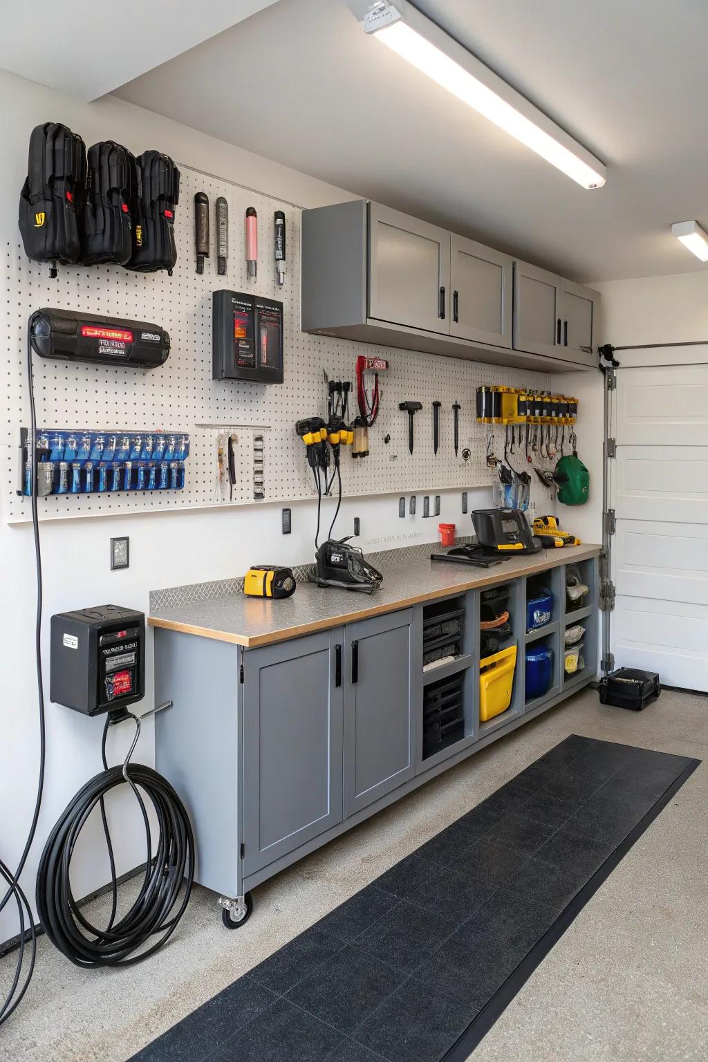 Use a dedicated charging station to keep devices charged.