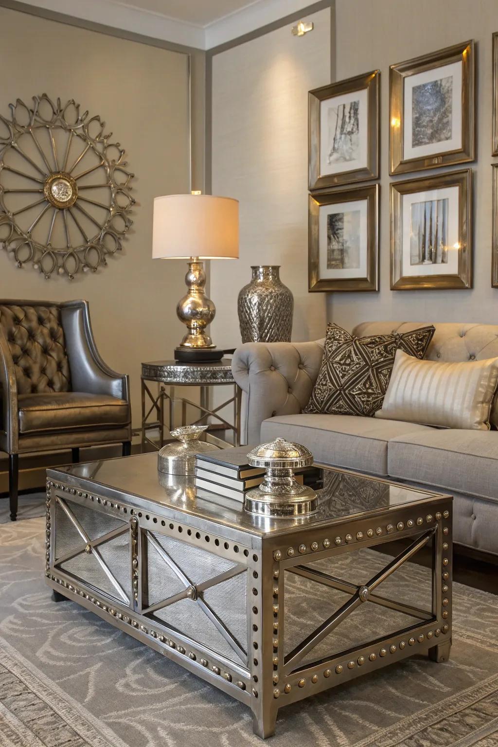 Mixed metal finishes bring layers of sophistication and luxury.