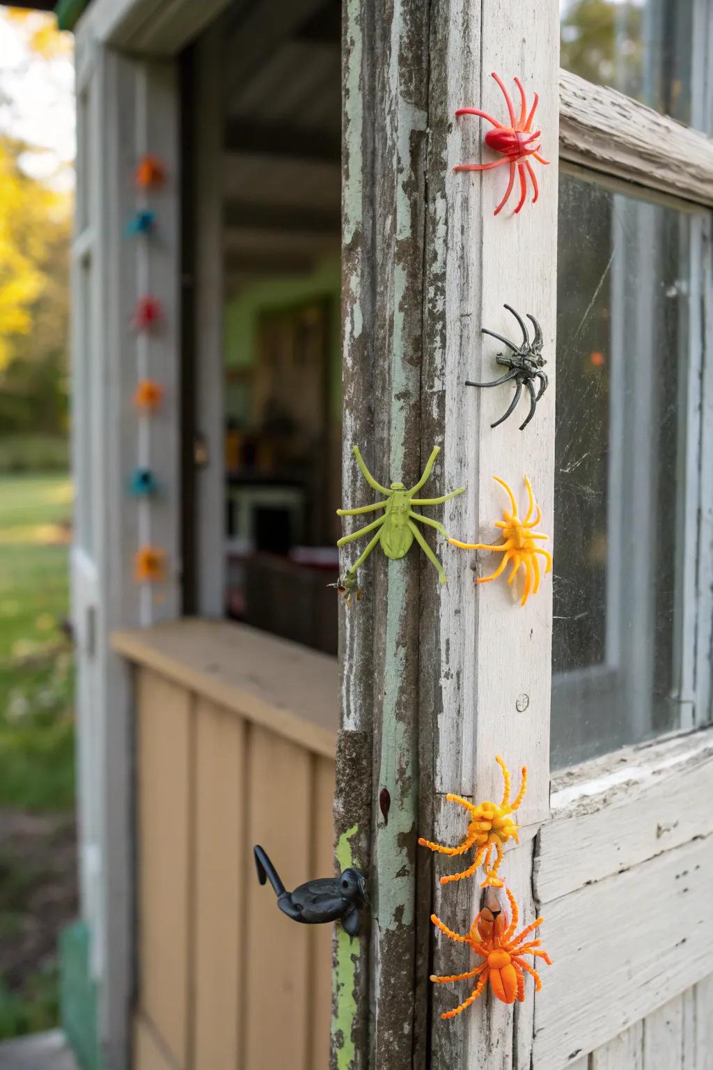 Add some creepy-crawly excitement to your entrance.