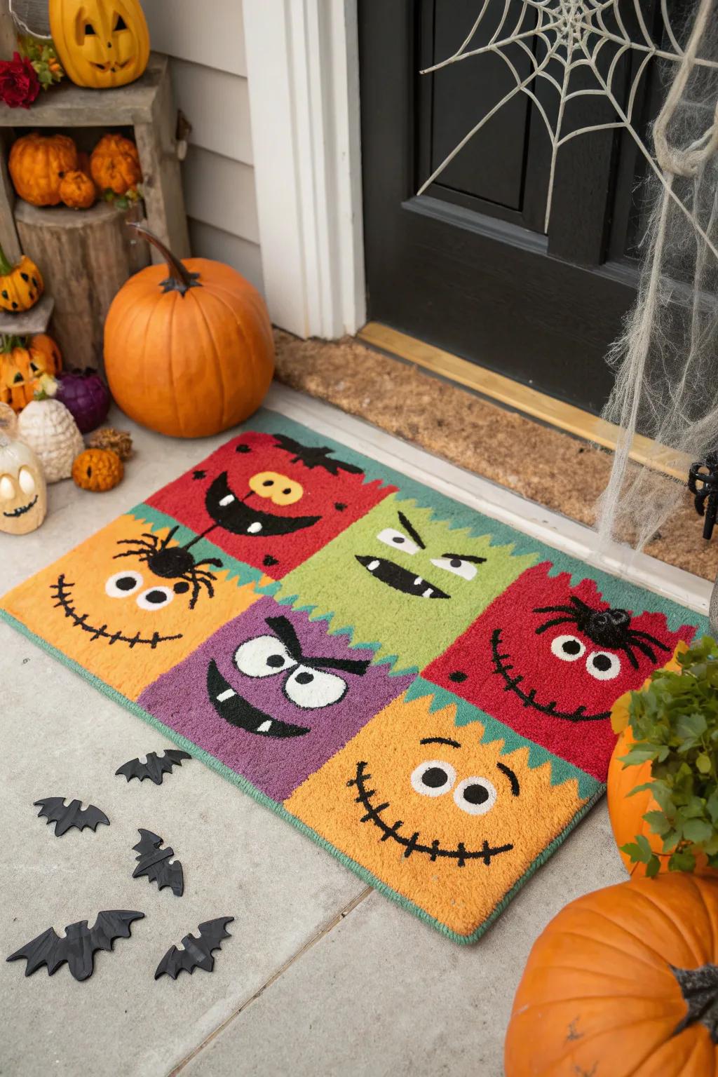 Monstrous fun for a whimsical Spooky Season greeting.