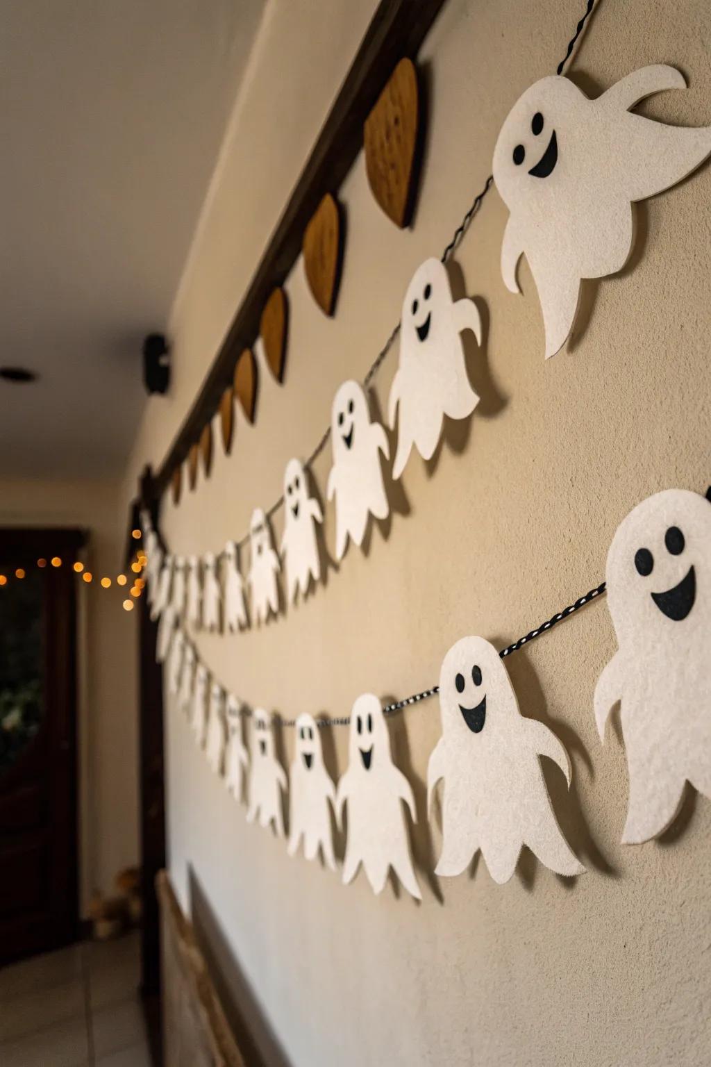 Spectral wreaths infuse playful spookiness into your decor.
