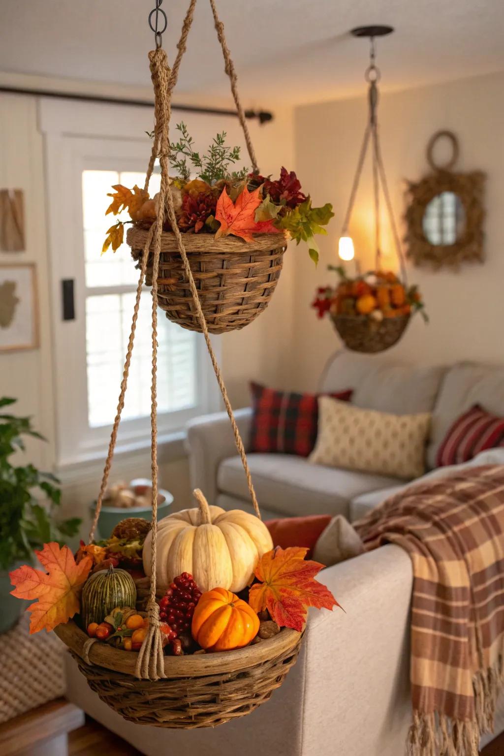 Celebrate the seasons with versatile basket decor.