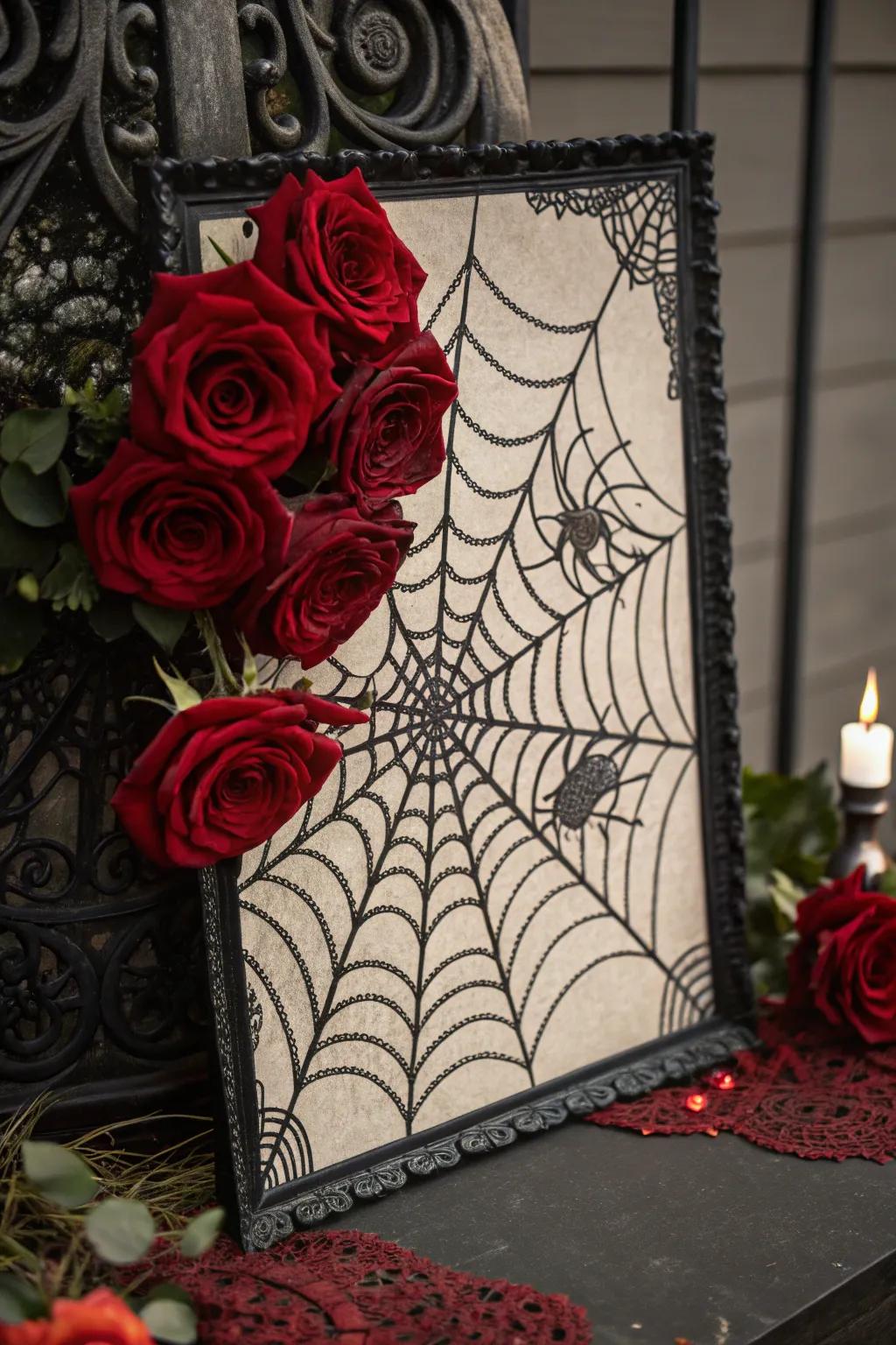Gothic refinement poster for a sophisticated Halloween touch.