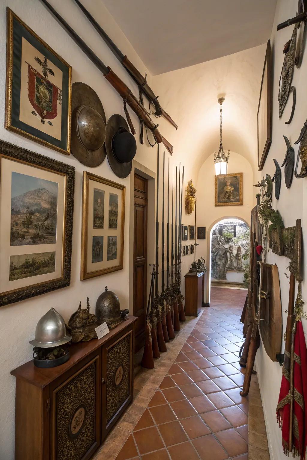 Art introduces warmth and individuality to your armory.