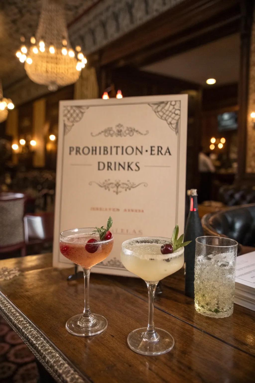 A signature cocktail list contributes authenticity and fun.