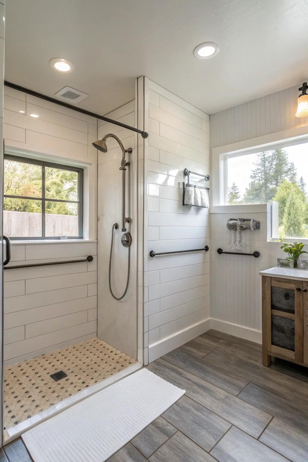 A future-proof bathing space designed for accessibility.