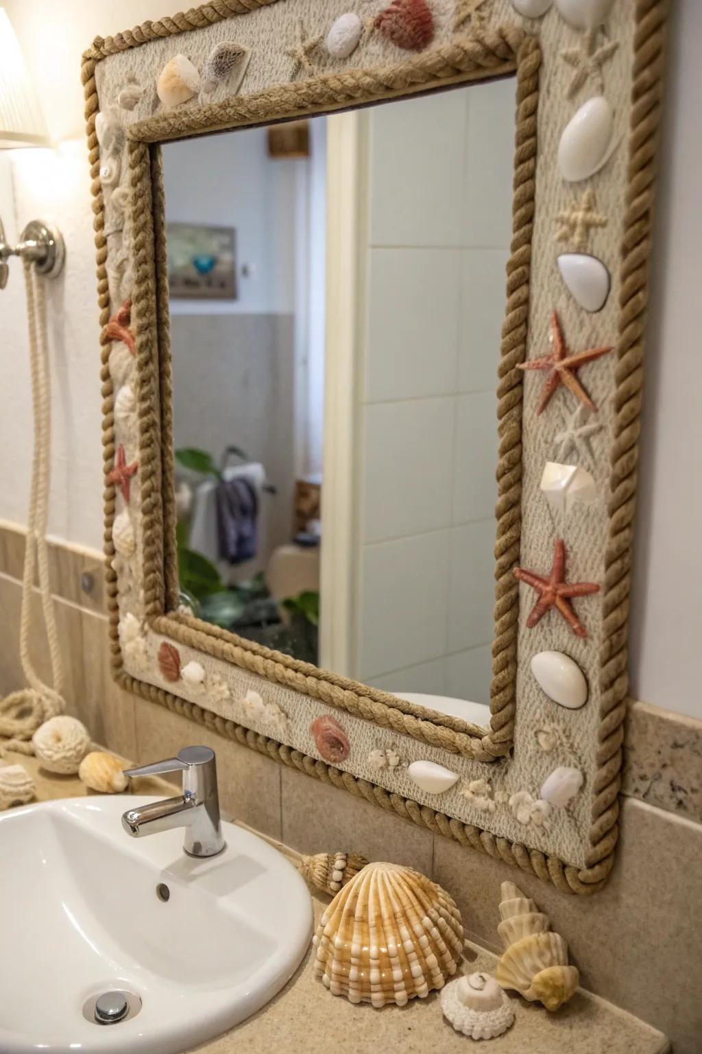 Themed mirror displays inject persona and visually tell a story.