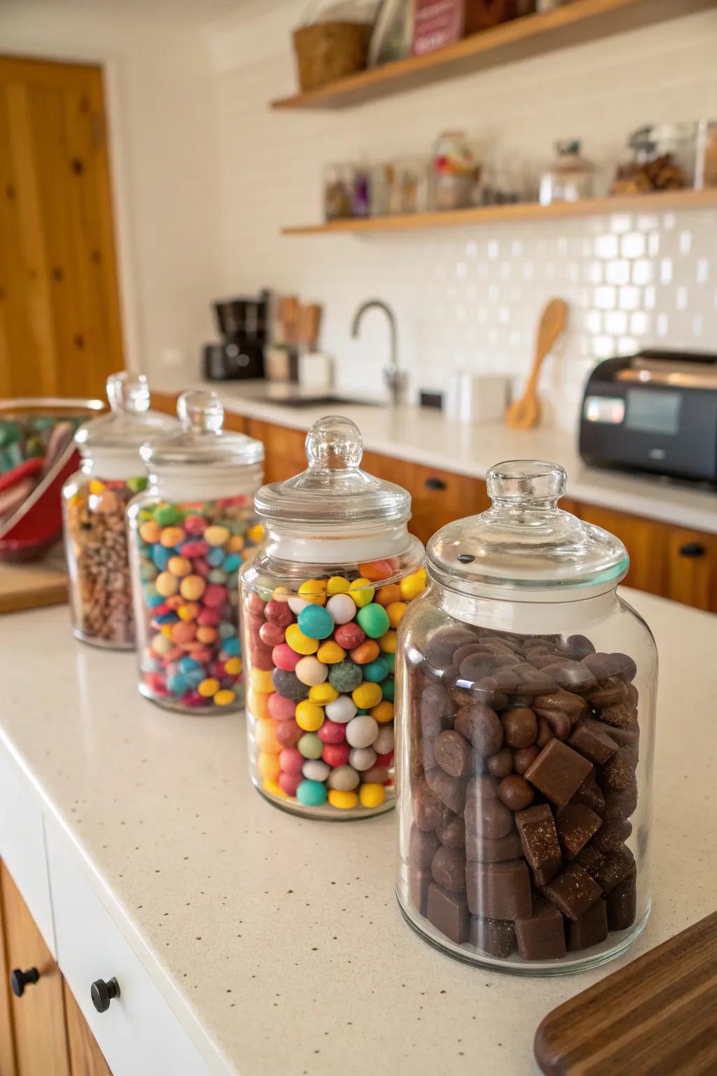 Sweet snacks are delicious decor.