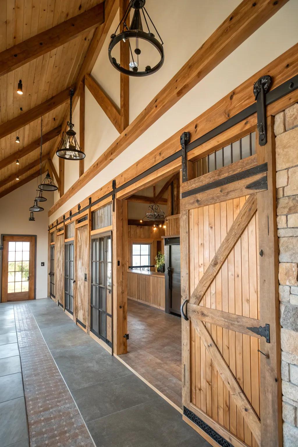 Reclaimed materials lend a dash of history and uniqueness.