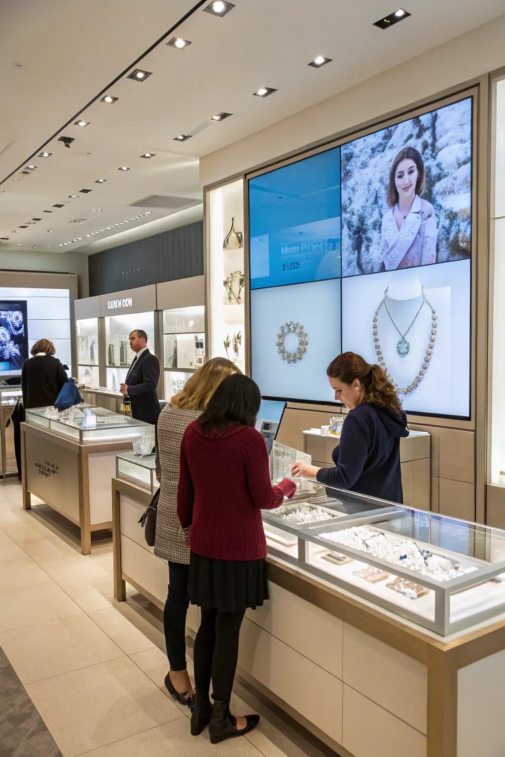 Technology seamlessly blends with traditional displays.