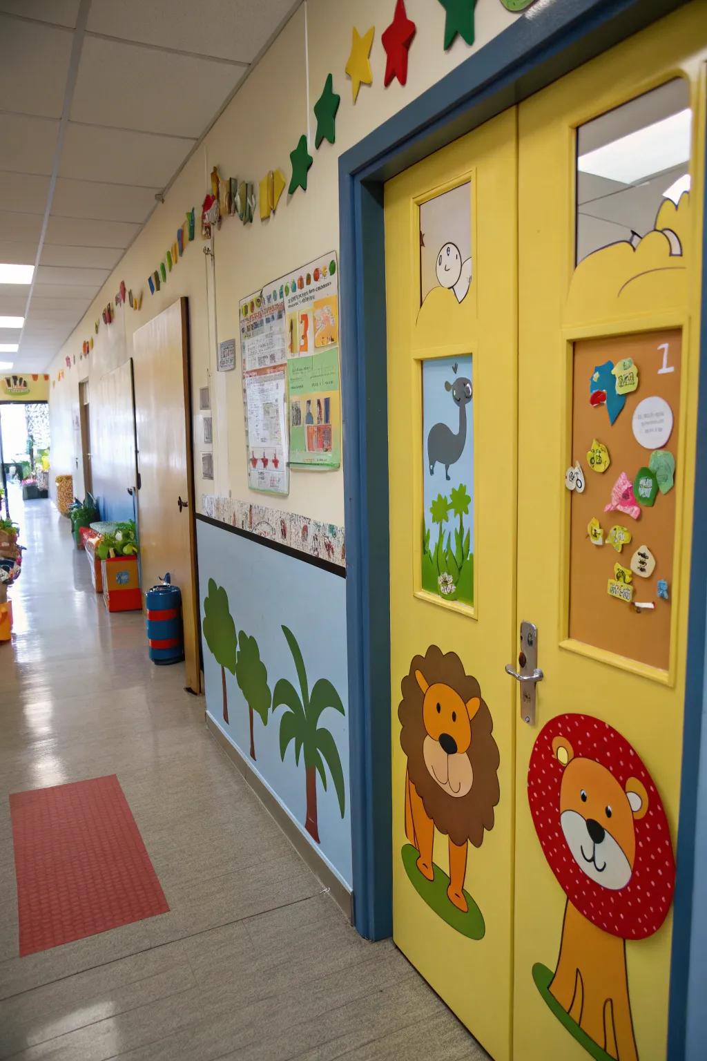 A kindergarten portal featuring diverse faunal snippets for a spirited theme.