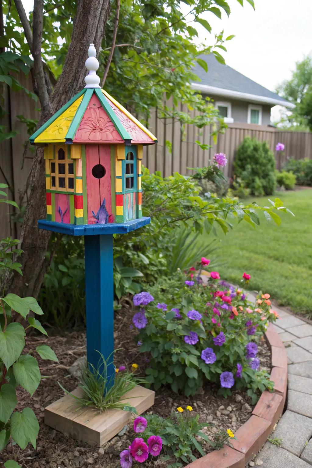 A vibrant station metamorphoses a tranquil nook into a spirited fascination.