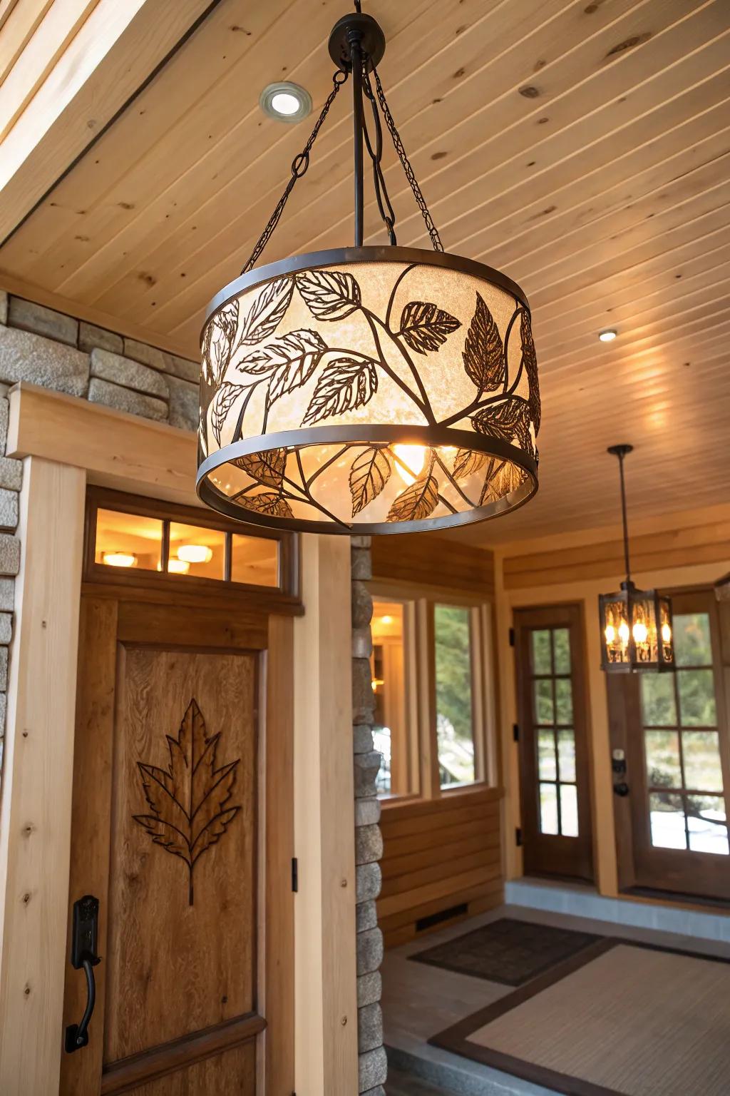 Nature-inspired illumination introduces a refreshing element indoors.