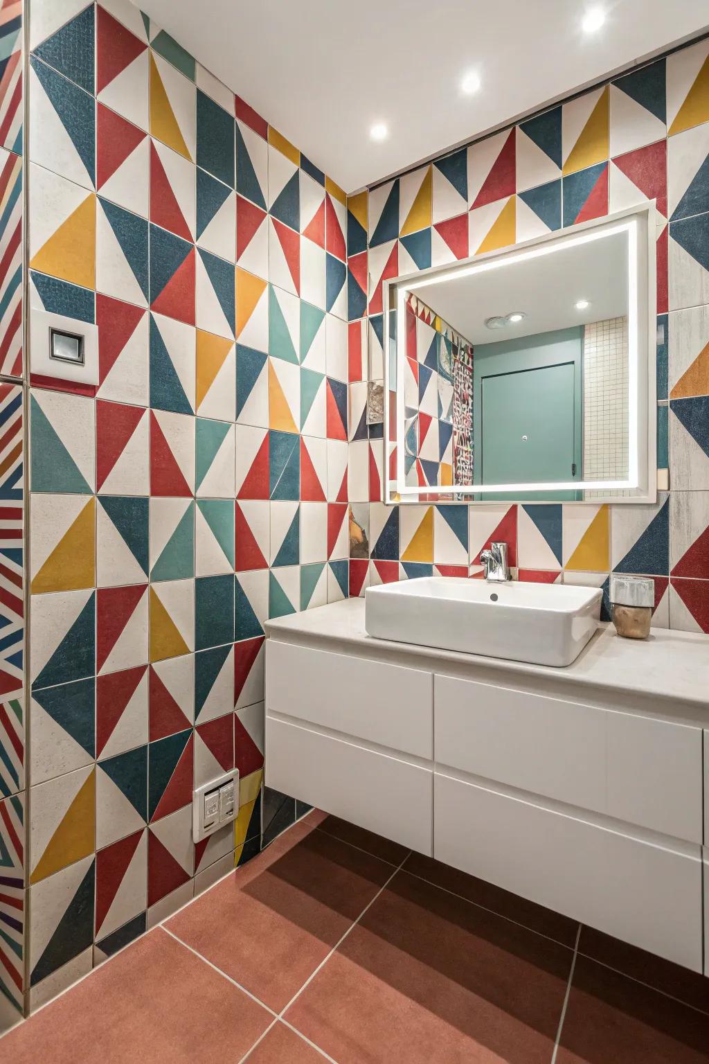Intrepid configurations encompassing geometric tiling to evoke a vibrant aesthetic.