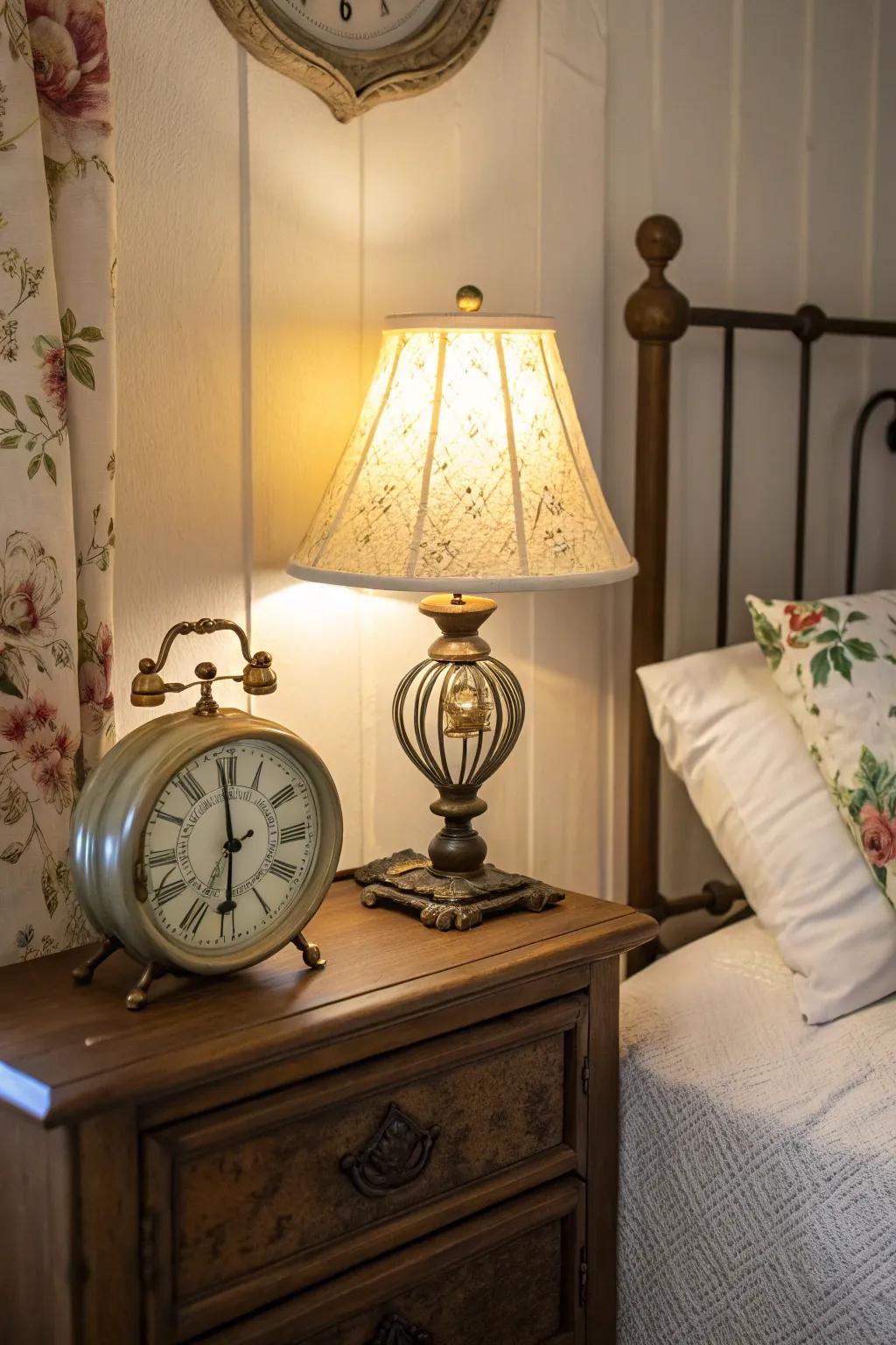 Antique pieces add beauty and the past.