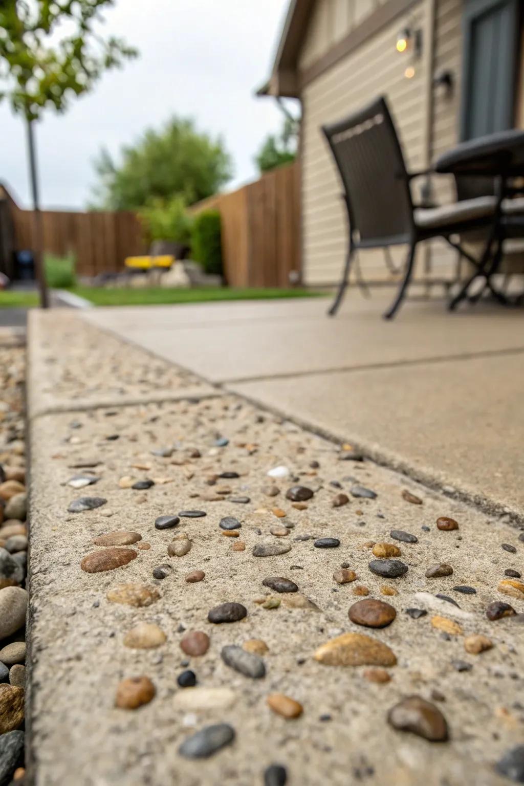 Textured surface coats enhance the cobblestone's uniqueness.