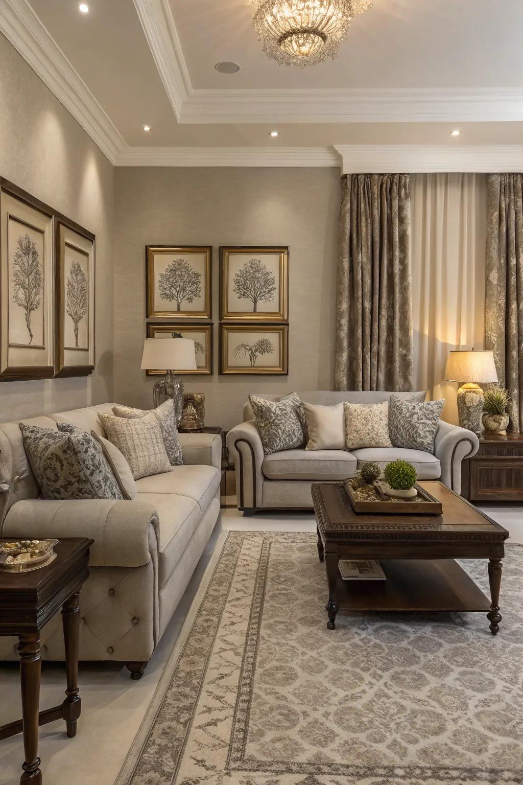 Symmetrical layouts provide a sense of order and balance.