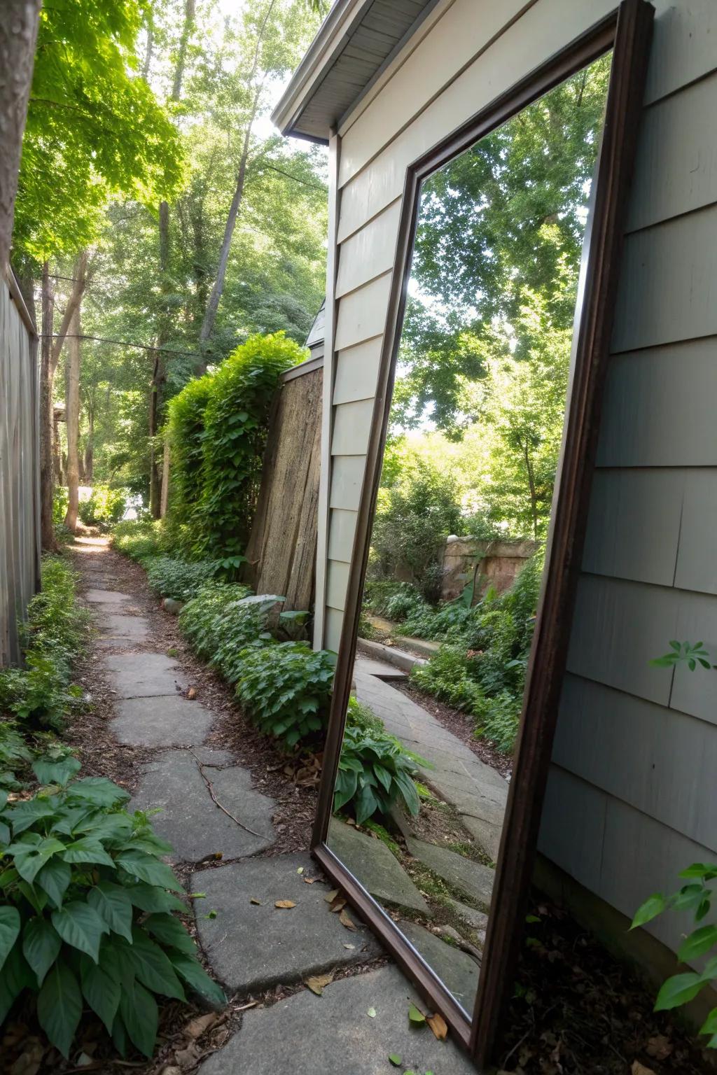 Mirrors can make a space seem much bigger.