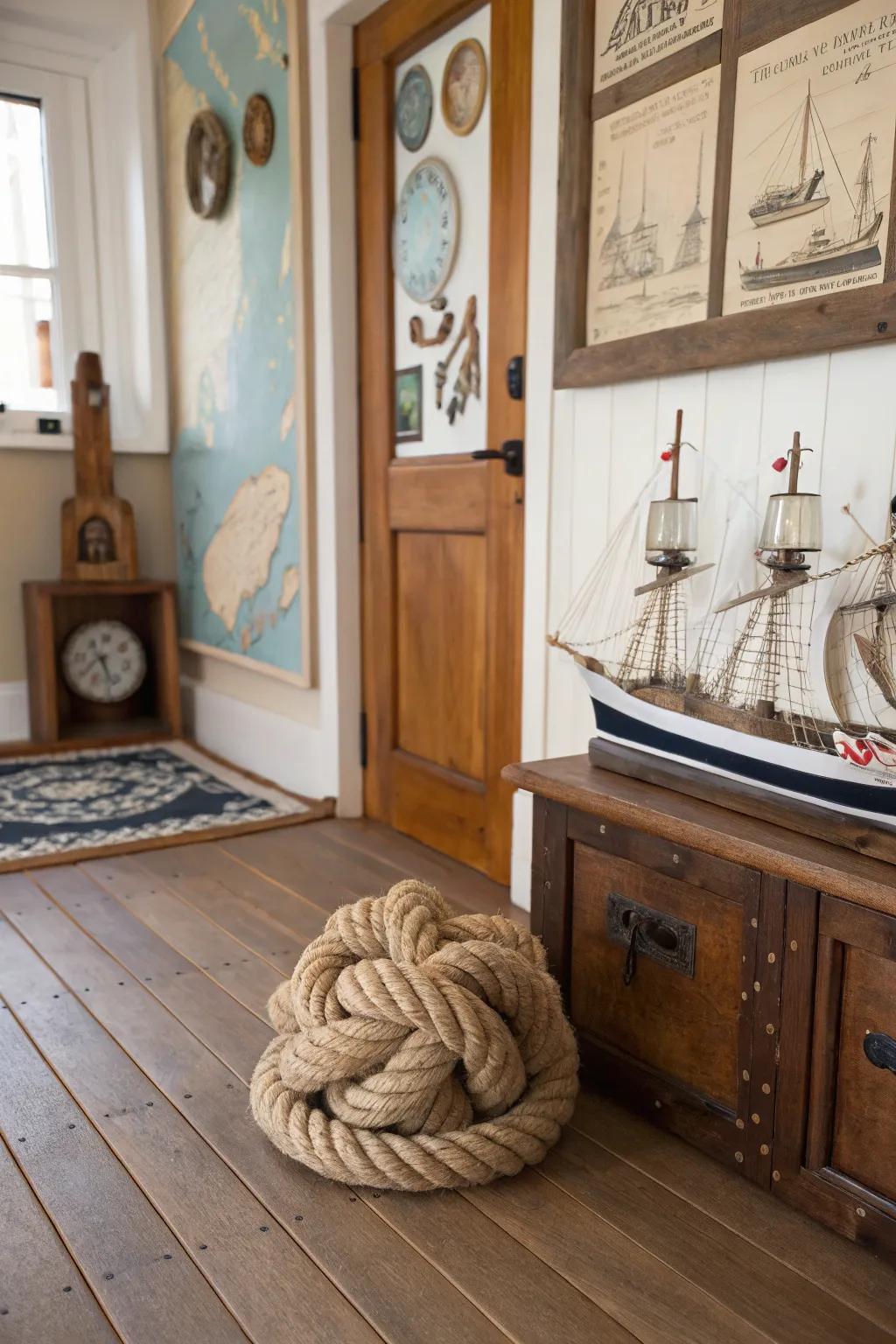 Mariner's tie stoppers are a charming and practical addition to any dwelling.