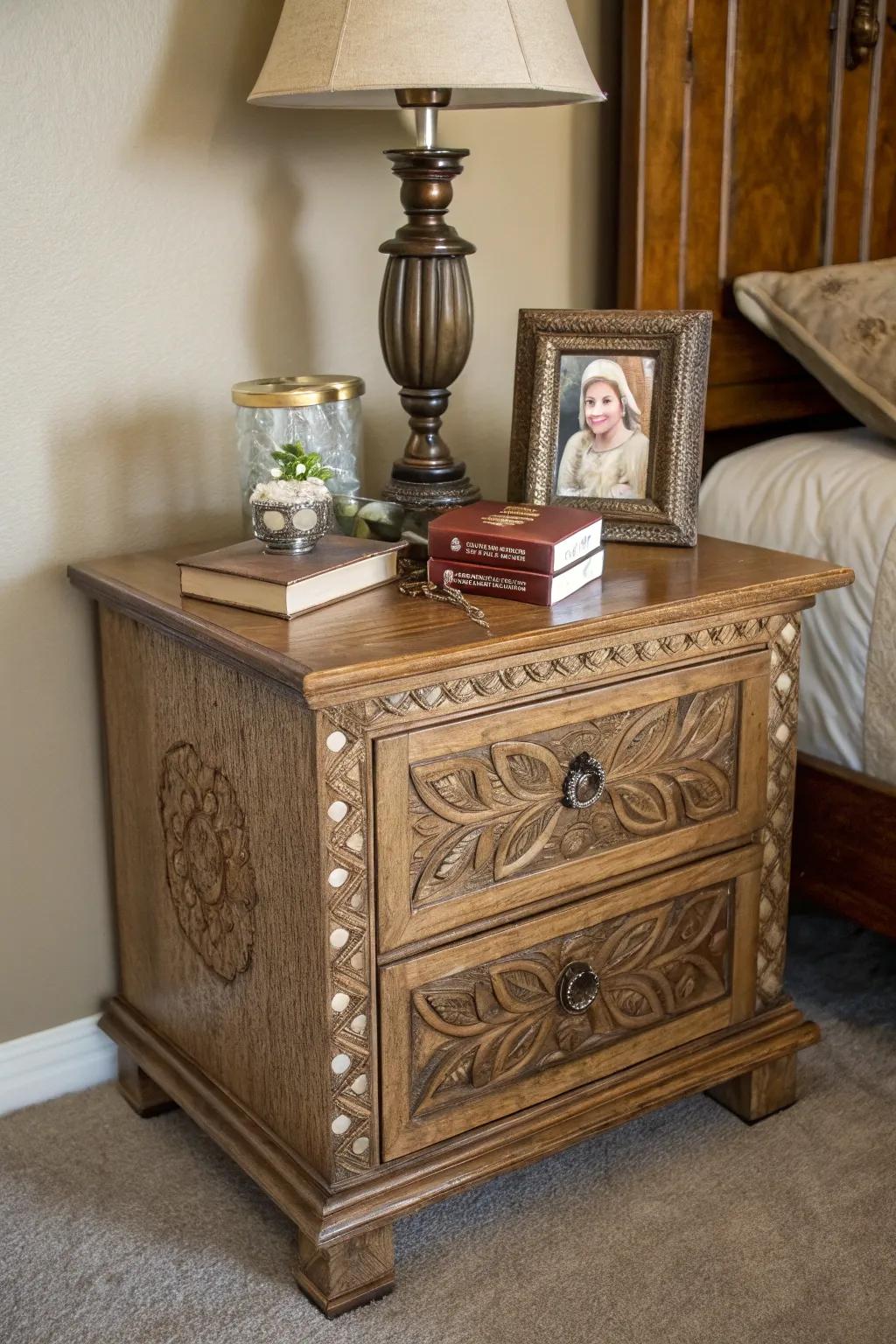Construct a unique nightstand that reflects your personal style and creativity.