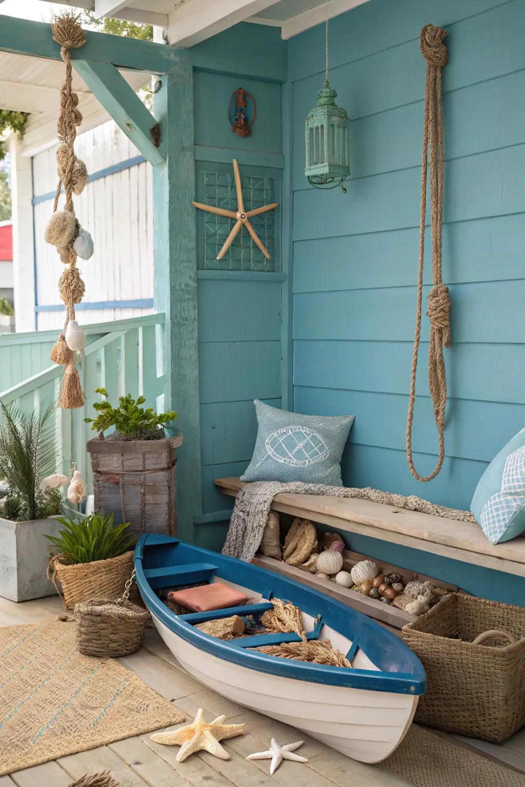 Create a seaside sanctuary in your home with beach-inspired décor and soothing shades.