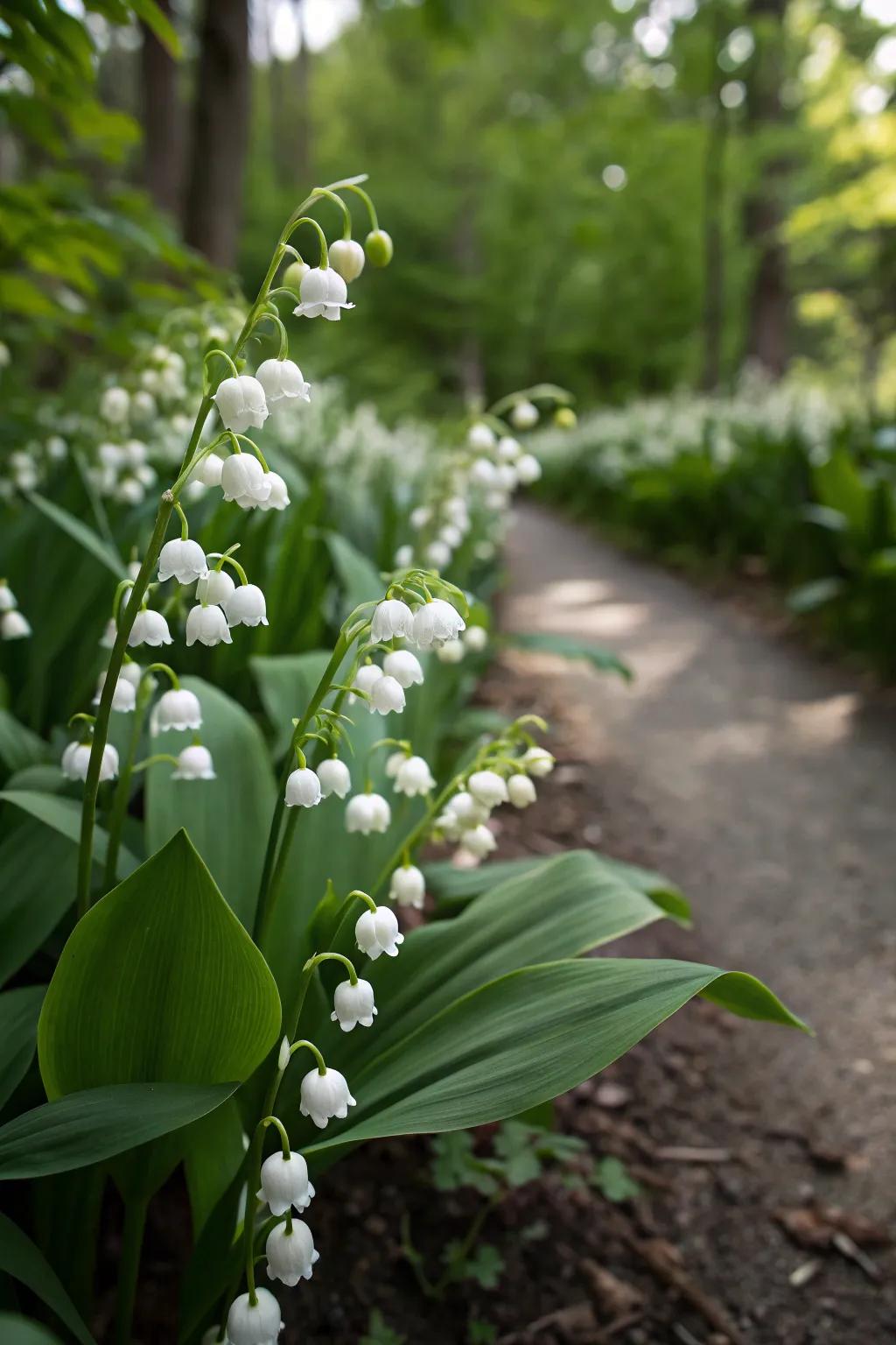 Scented Bells providing fragrant elegance with its fragile flowers.