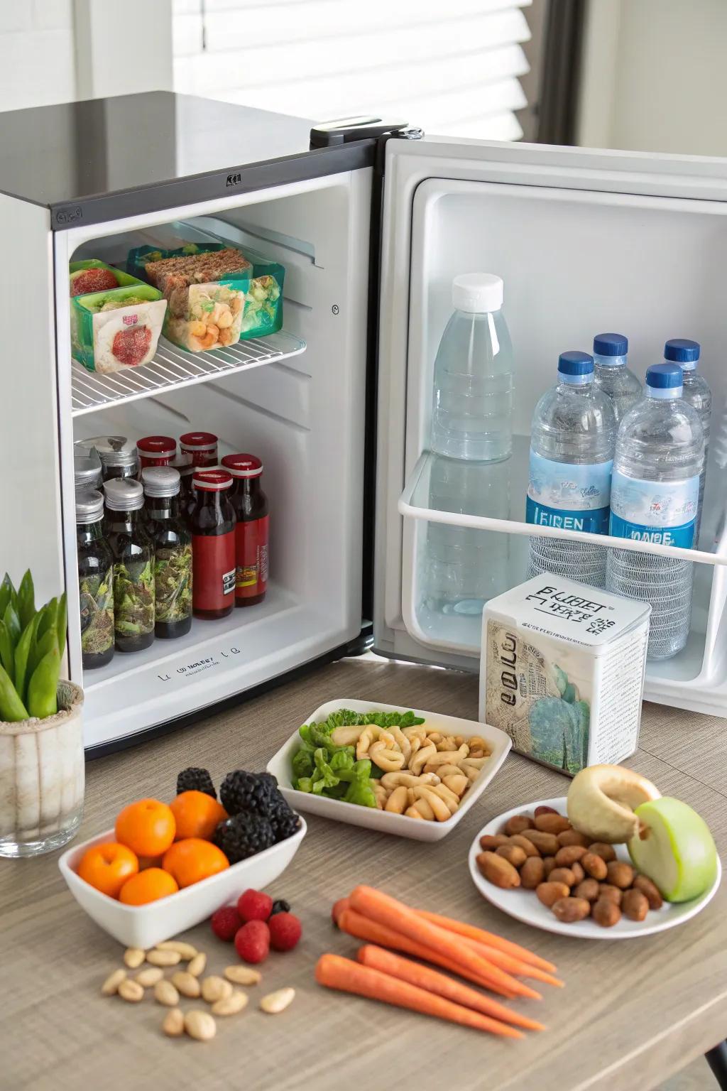 A refreshment station providing a quick energy boost.