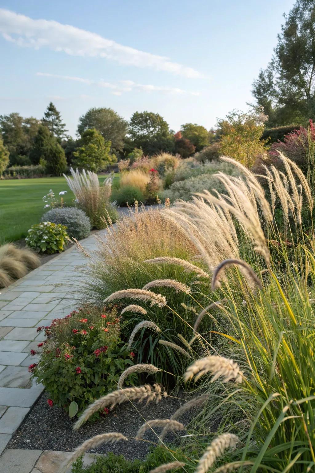 Turfs that enhance ecological harmony in the landscape.