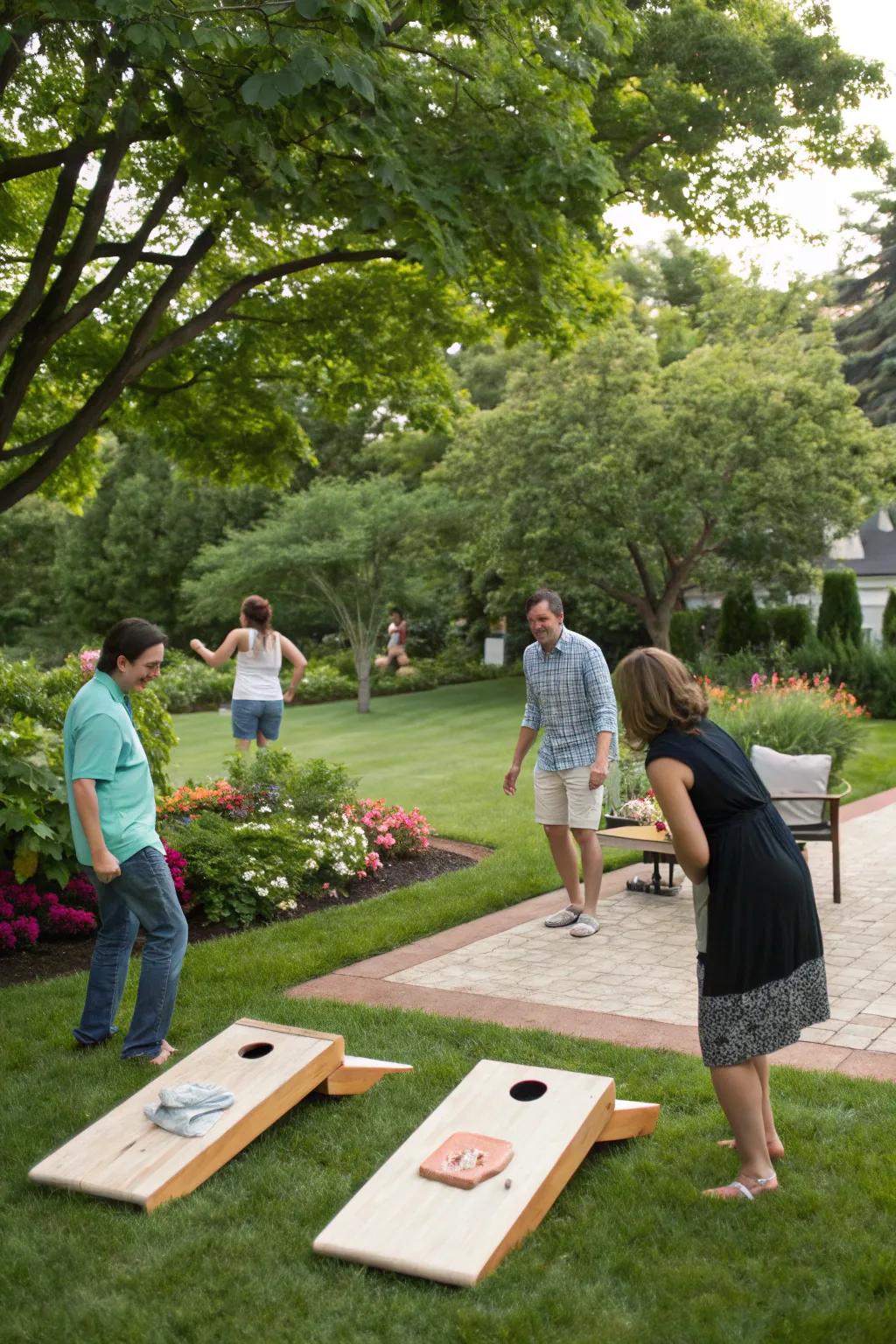 Festive open-air games bring joy and laughter to your Thanksgiving party.