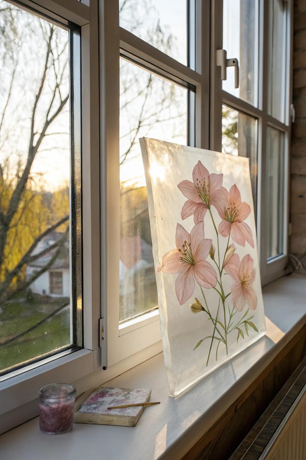 See-through petals append an unearthly touch to flower art.