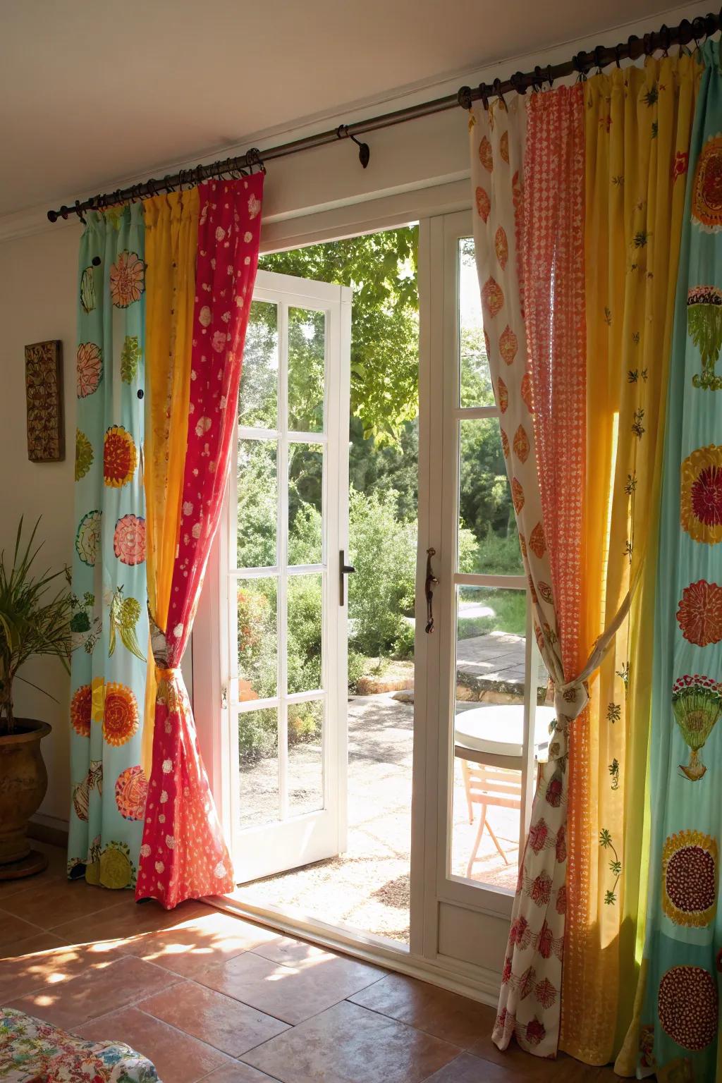 An accent hue in coverings can brighten and energize any area.