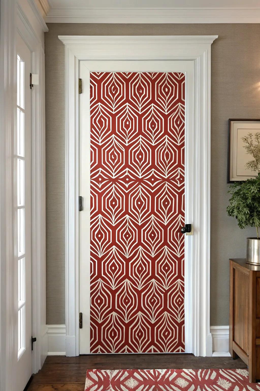 Renew your entryways using dramatic wallpaper visuals.